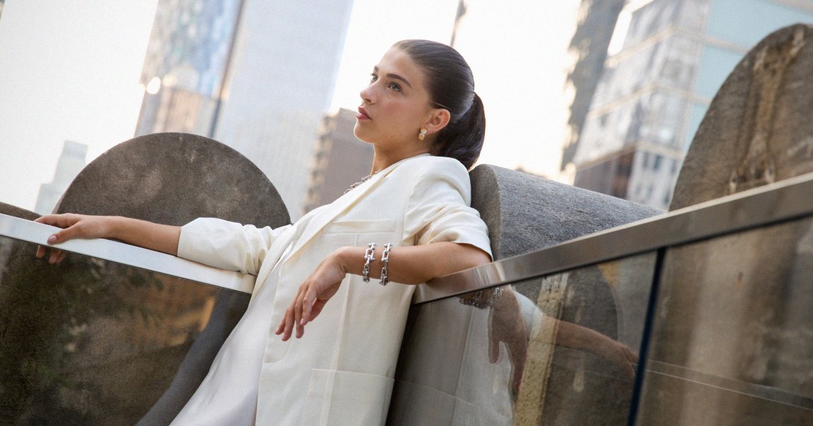 Phoebe Gates at the Tiffany & Co. and Anna Weyant celebrates the HardWear Collection held at The Landmark on June 12, 2025 in New York, New York.
