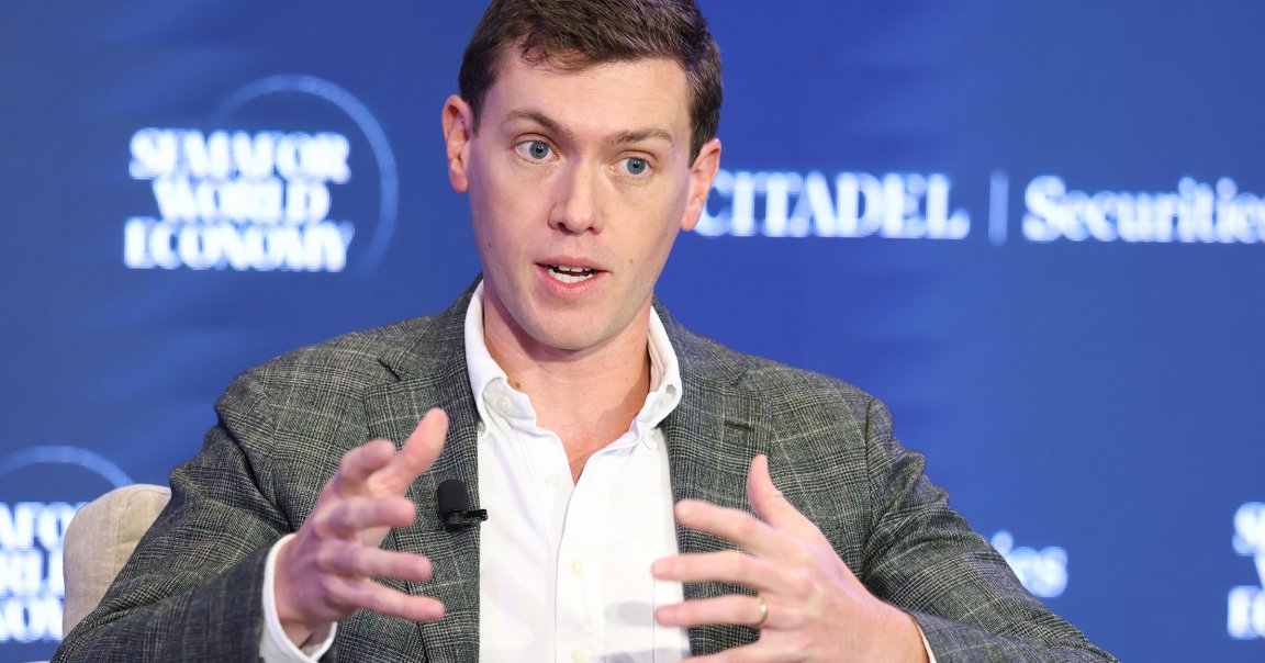 Garrett Langley (Founder & CEO - Flock Safety) speaks on stage during Semafor World Economy 2026.