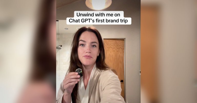 A screenshot of a video of influencer Grace McCarrick.