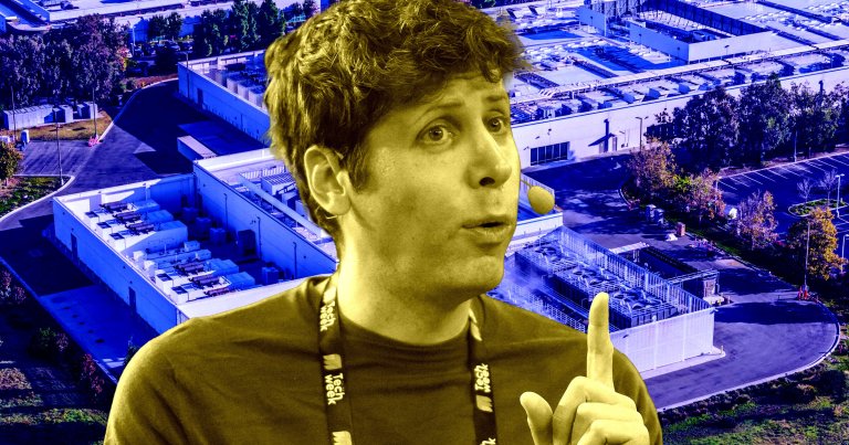 A photo illustration of OpenAI CEO San Altman.