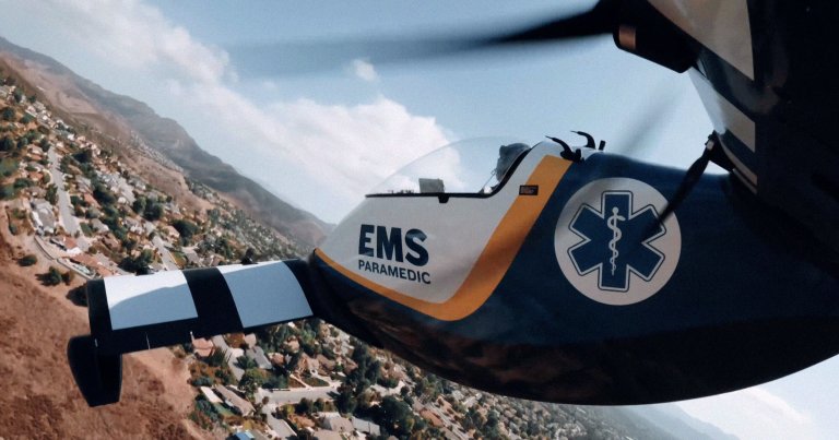 A screenshot of an EMS eVTOL developed by Pivotal.