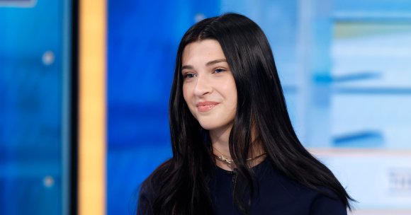 Phoebe Gates visits "The Claman Countdown" at Fox Business Network Studios on May 13, 2025.