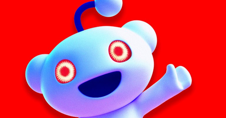 A photo illustration of the Reddit mascot.