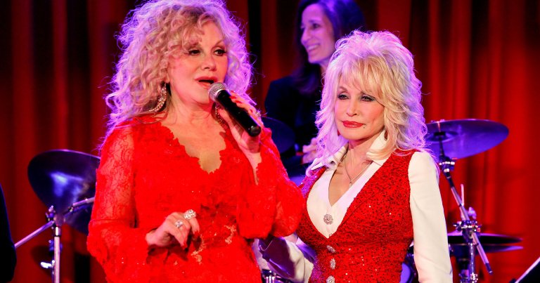 Stella Parton and Dolly Parton attend Stella Parton's Red Tent Women's Conference.