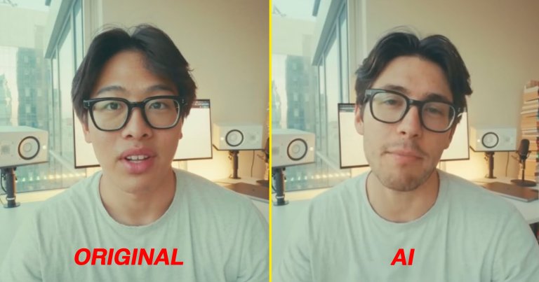 A screenshot showing an AI-generated deepfake ad a YouTuber was served.