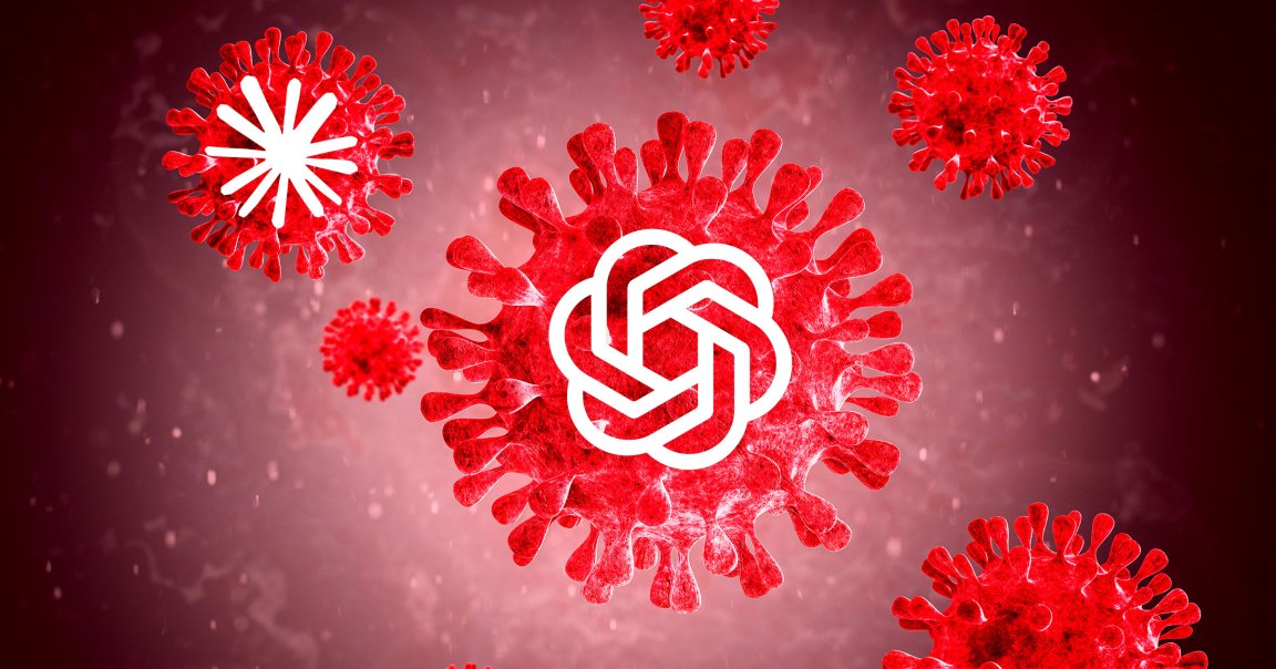 A photo illustration of LLMs as viruses.