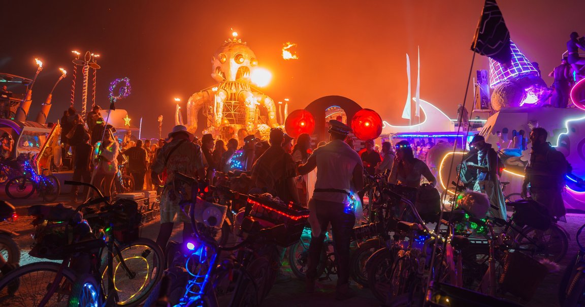 A scene of the Burning Man.