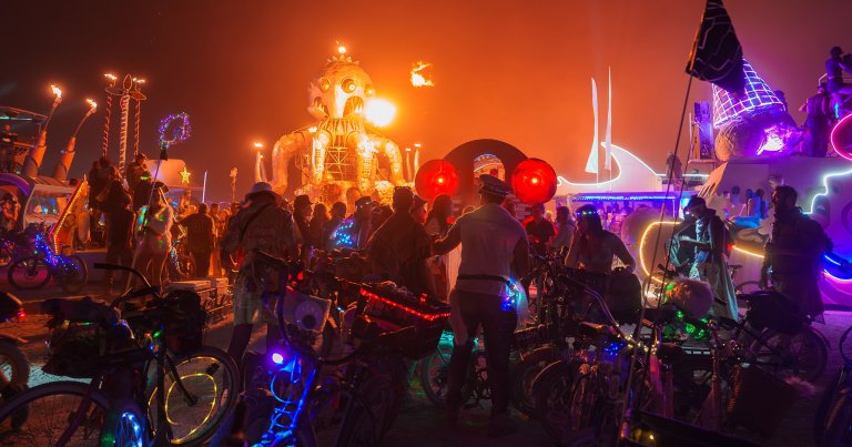 A scene of the Burning Man.