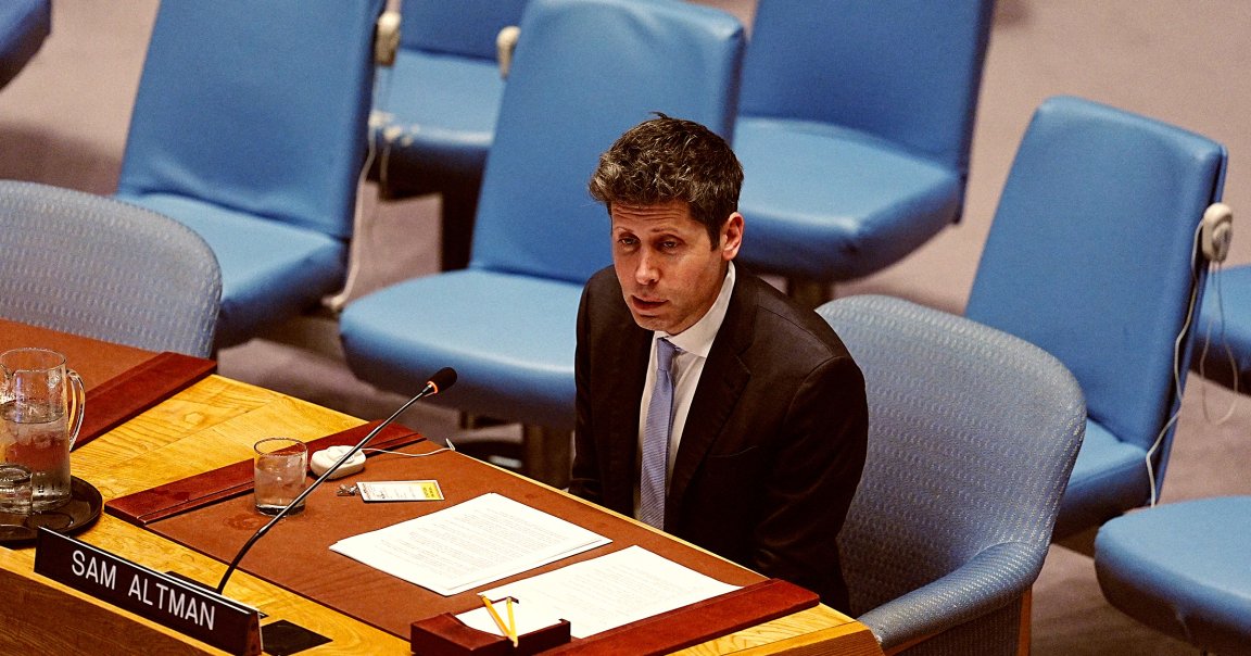 OpenAI CEO Sam Altman attends the United Nations Security Council.