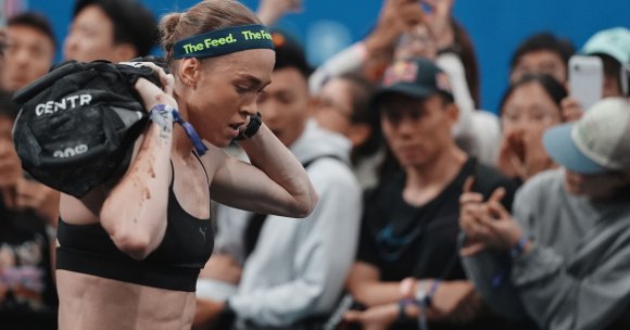 Joanna Wietrzyk of Australia takes part in HYROX Beijing 2026.