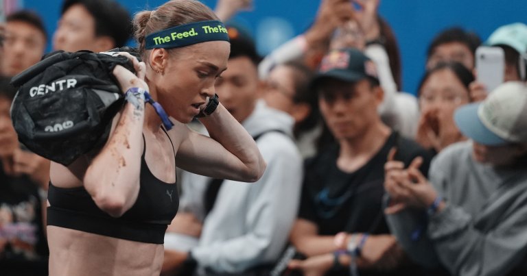 Joanna Wietrzyk of Australia takes part in HYROX Beijing 2026.