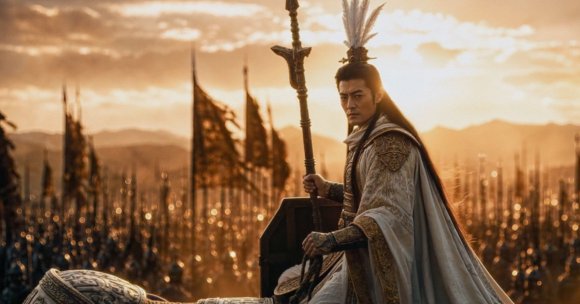 A screenshot of China's first AI feature film, Sanxingdui: Future Past.