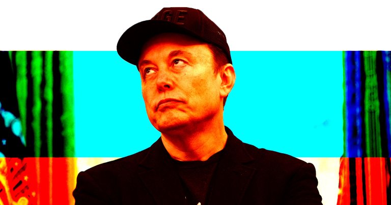 A photo illustration of Elon Musk.