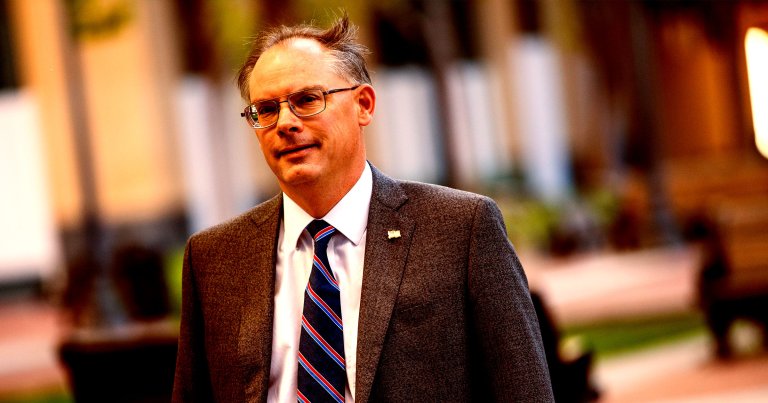 Epic Games CEO Tim Sweeney arrives at the United States District Court on May 20, 2021 in Oakland, California.