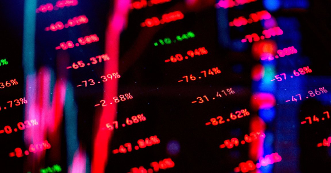 Crashing negative banking statistics.