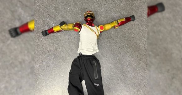 A picture of a robot that was reportedly used to sexually assault a teenage girl.