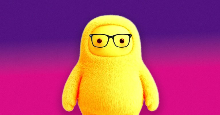 A photo illustration of Meta's Muse mascot.