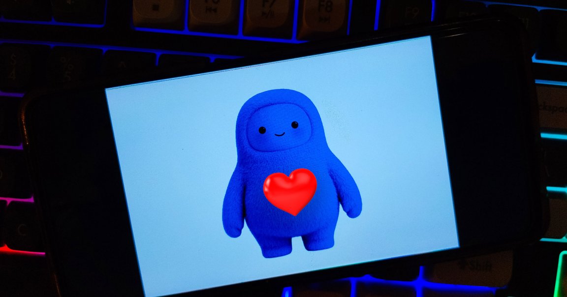 Meta's Muse AI agent on a smartphone with a heart.