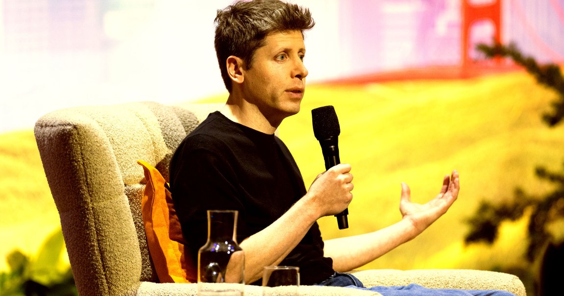 OpenAI CEO Sam Altman sits for a conversation with Salesforce CEO Marc Benioff.